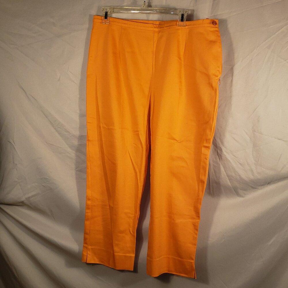 Tribella Orange Cropped Pants Size 14